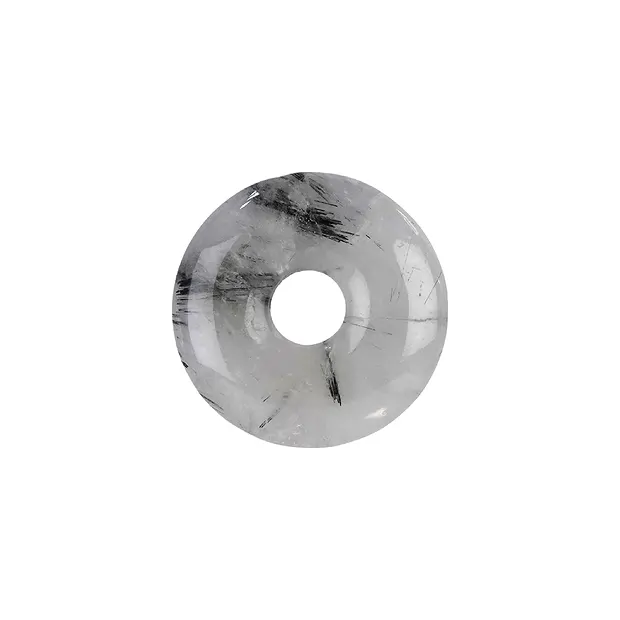 Tourmaline Quartz donut, 30mm | minerals trade - gems, healing stones & jewelry