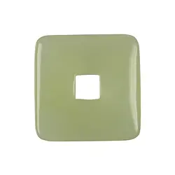 0418091442 Donut quadratisch Serpentin, 40mm (6 St./VE) | Edelsteine, Heilsteine & Schmuck