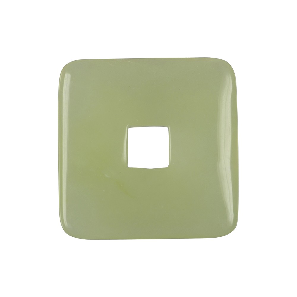 Donut square Serpentine, 40mm (6 pcs./ PU) | wholesaler gems & healing stones