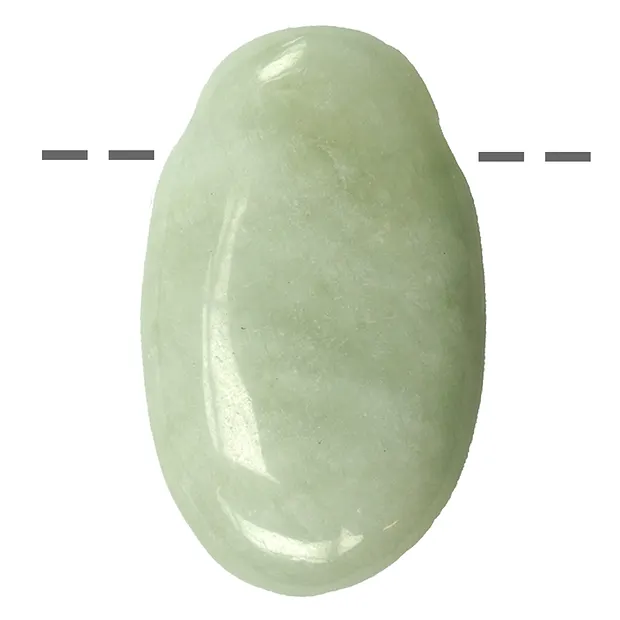 Lente di pietra serpentino forato | Gemme Schreier, pietre curative e gioielli