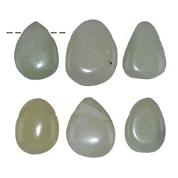 0418093002 Tumbled Stone Serpentine (&quot;China Jade&quot;) drilled | gems, healing stones &amp; jewelry