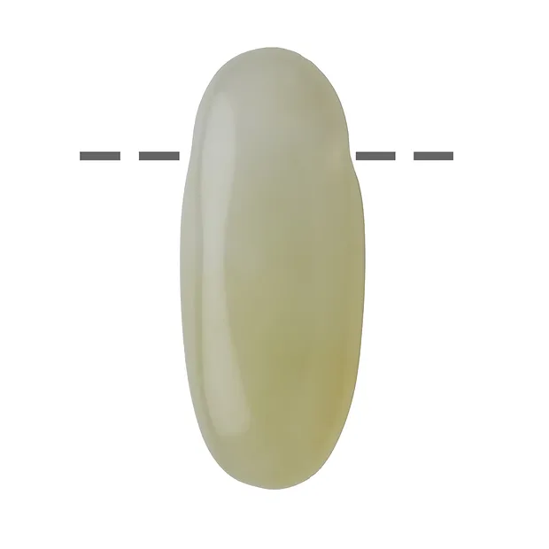 Tumbled Stone long drilled Serpentine, 3,9cm | wholesaler gems & healing stones