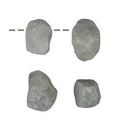 0418093020 Rohstein Serpentin gebohrt, 2,5cm (4 St./VE) | Edelsteine, Heilsteine & Schmuck