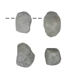 0418093020 Piedras en bruto Serpentina perforada, 2,5cm (4 uds./VE) | Marco Schreier