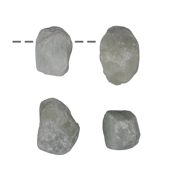 Drilled rough stones Serpentine, 2.5cm (4 pcs./ PU) | Marco Schreier