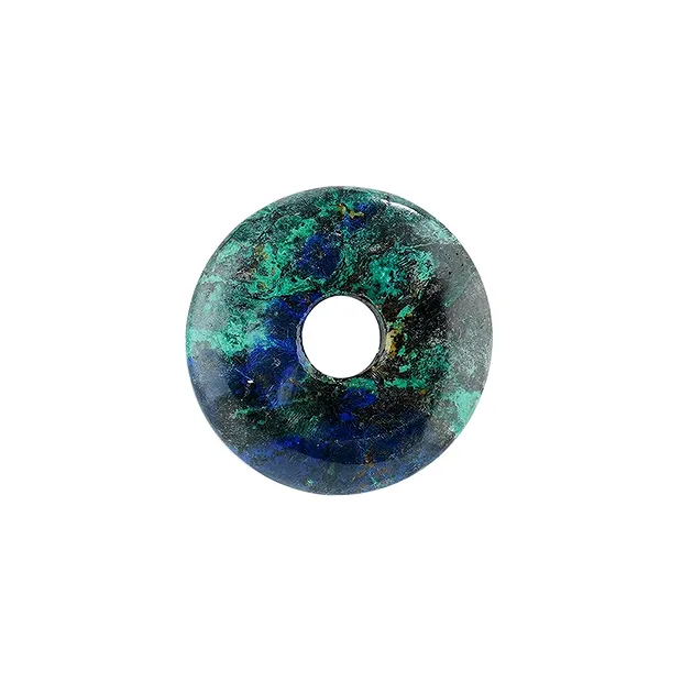 Donut Azurite Malachite (stab.), 27 - 32mm | wholesaler gems & healing stones