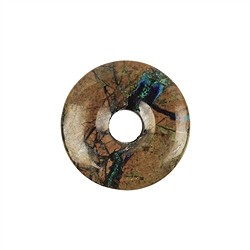 0418200350 Donut Azurite Malachite in matrix (stab.), 33 - 37mm | Marco Schreier