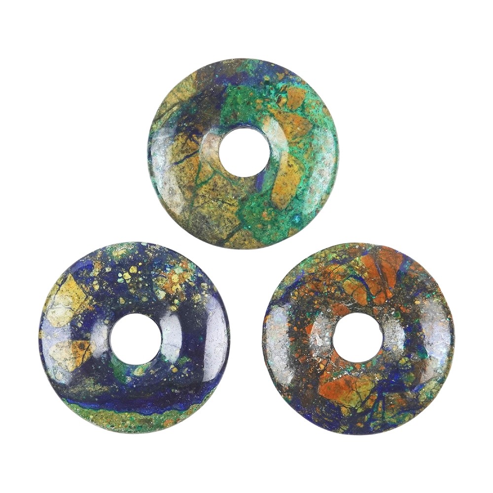 Donut Azurite Malachite (stab.), 38 - 42mm | wholesaler gems & healing stones