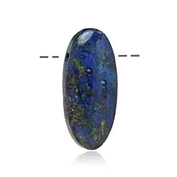 0418292403 Oval Azurit-Malachit (stab.), gebohrt, 4,0cm | Edelsteine, Heilsteine & Schmuck