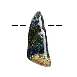 0418293087 Tumbled Stone Azurite Malachite (stab.) drilled, 4.0-5.0cm (long) | Marco Schreier