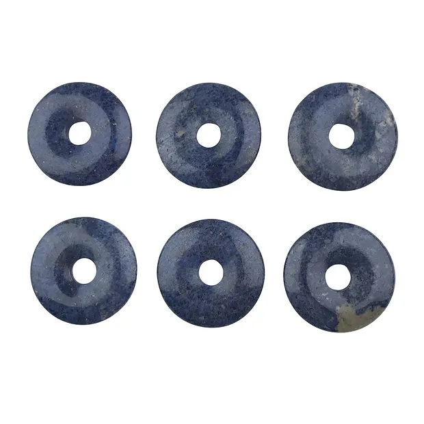 Dumortierita donut, 40mm | piedras preciosas, piedras curativas y joyería