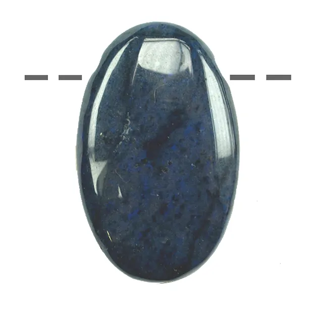 Linsenstein Dumortierit gebohrt | Großhändler Edelsteine, Heilsteine & Schmuck