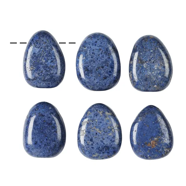Trommelstein Dumortierit gebohrt | Großhändler Edelsteine, Heilsteine & Schmuck