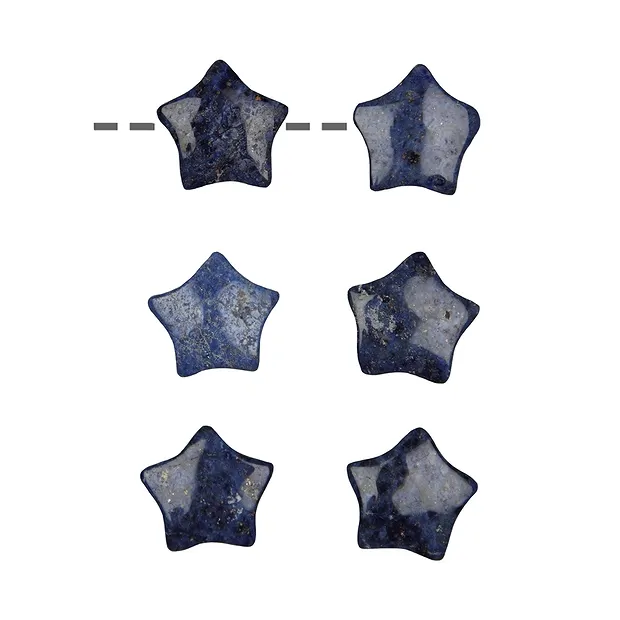 Star Dumortierite drilled, 15mm | wholesaler gems, healing stones & jewelry