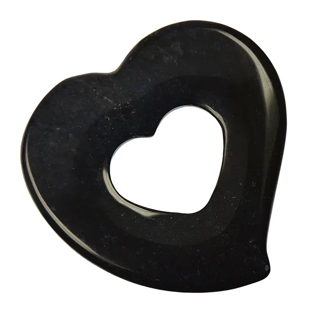 Parte in pietra per il cordone "Cuore nel cuore" Dumortierite, circa 5 cm. | Marco Schreier