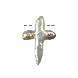 0418493020 Drilled pearl cross | Marco Schreier wholesaler - gems, healing stones &amp; jewelry