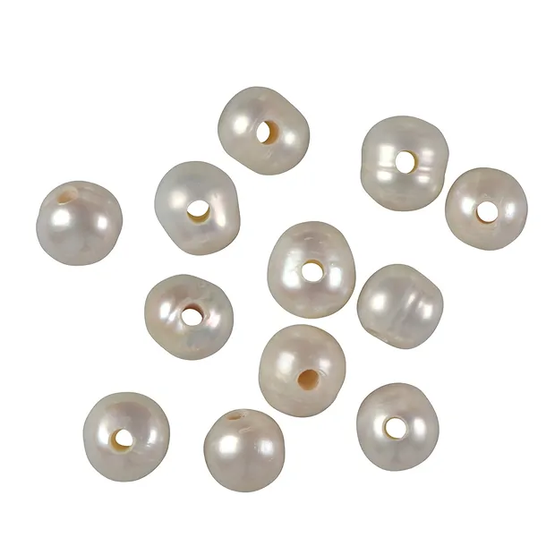 Perline ovali forate, circa 09 - 12 mm (12 pz./ UC) | Marco Schreier