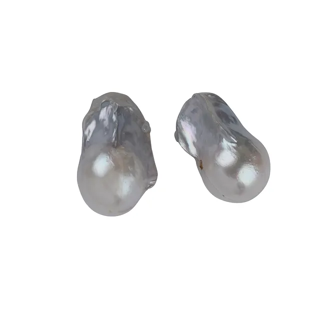Perlen mit Ansatz gebohrt, 25-30mm (2 St./VE) | Edelsteine, Heilsteine & Schmuck