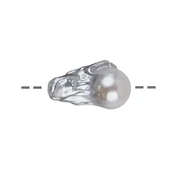 0418495303 Perlen mit Ansatz gebohrt, 25-30mm (2 St./VE) | Edelsteine, Heilsteine & Schmuck