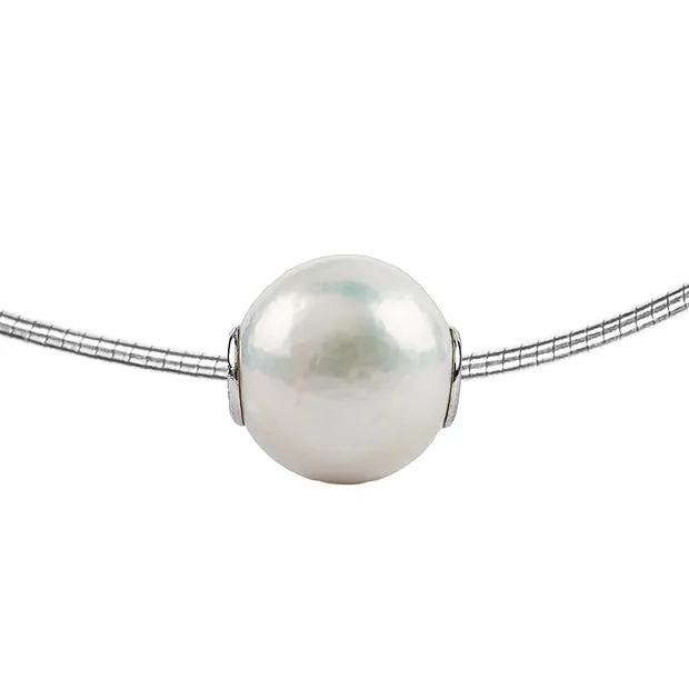 Jewelry Bead 12mm, rhodiniert | minerals trade - gems, healing stones & jewelry