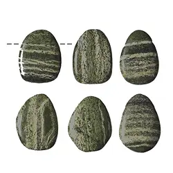 0418593002 Tumbled Stone Serpentine (Silver Eye) drilled | wholesaler gems & healing stones