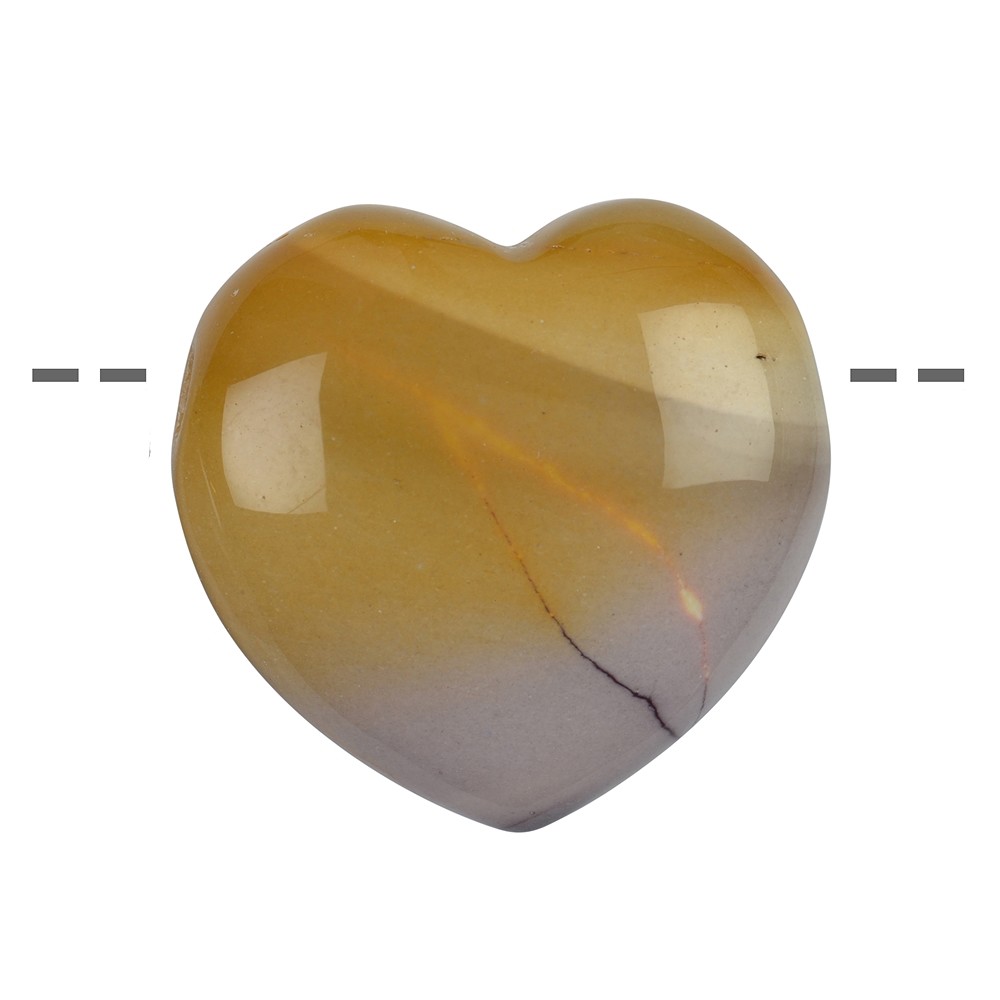 Cuore di Mookaite forato, 4,5 cm | Gemme Schreier, pietre curative e gioielli