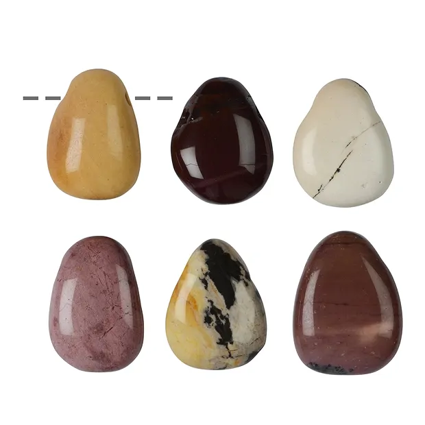 Trommelstein Mookait gebohrt | Mineralienhandel Edelsteine, Heilsteine & Schmuck