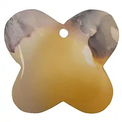 0418696041 Butterfly Mookaite front drilled, 6,0cm | wholesaler gems & healing stones