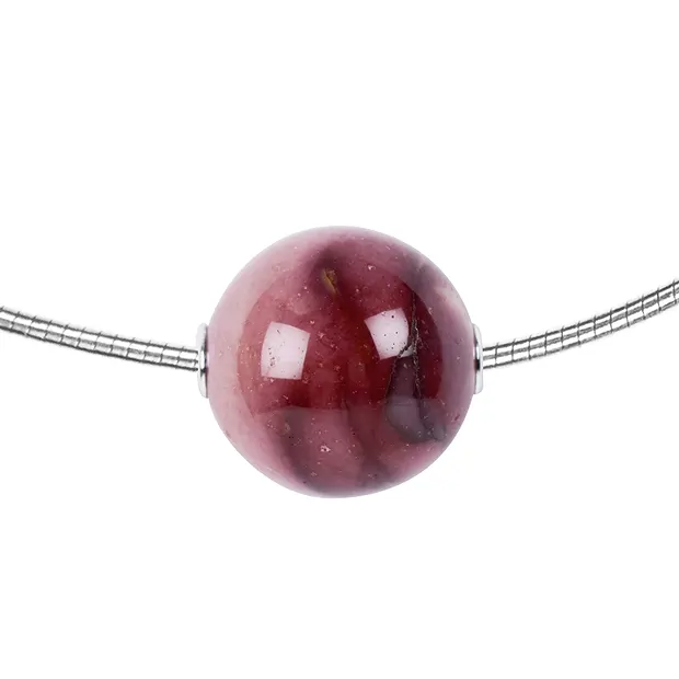 Pallina per gioielli in Mookaite 20 mm, rodiata | Marco Schreier