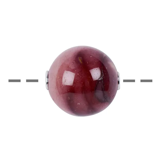Jewelry Bead Mookaite 20mm, rhodiniert | Schreier gems, healing stones & jewelry