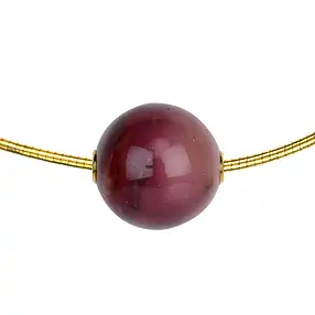 Schmuckkugel Mookait 20mm, vergoldet | Schreier Edelsteine, Heilsteine & Schmuck