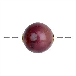 0418696820 Jewelry Bead Mookaite 20mm, gold-plated | wholesaler gems & healing stones