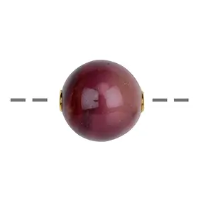 Schmuckkugel Mookait 20mm, vergoldet | Schreier Edelsteine, Heilsteine & Schmuck