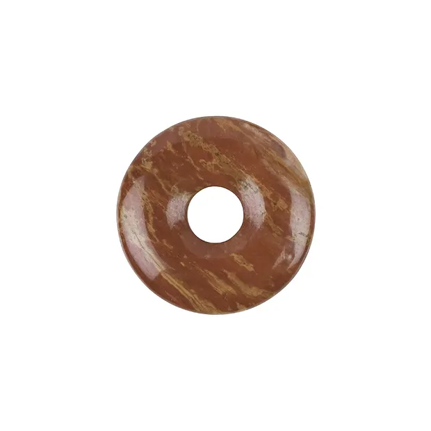 Madera petrificada Donut, 30mm | piedras preciosas, piedras curativas y joyería