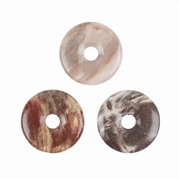 Donut versteinertes Holz, 40mm | Großhändler Edelsteine, Heilsteine & Schmuck