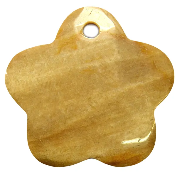 Blüte versteinertes Holz frontgebohrt, 6,7cm | Edelsteine, Heilsteine & Schmuck