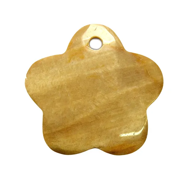Blüte versteinertes Holz frontgebohrt, 4,8cm | Edelsteine, Heilsteine & Schmuck