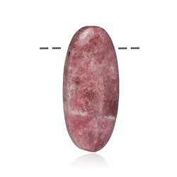 0419092403 Thulite ovale, percée, 4,0cm | Marco Schreier