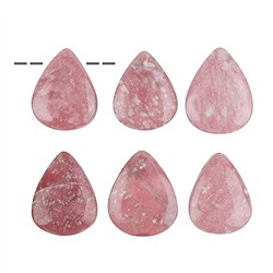 0419093002 Tumbled Stone Thulite drilled | minerals trade - gems, healing stones & jewelry