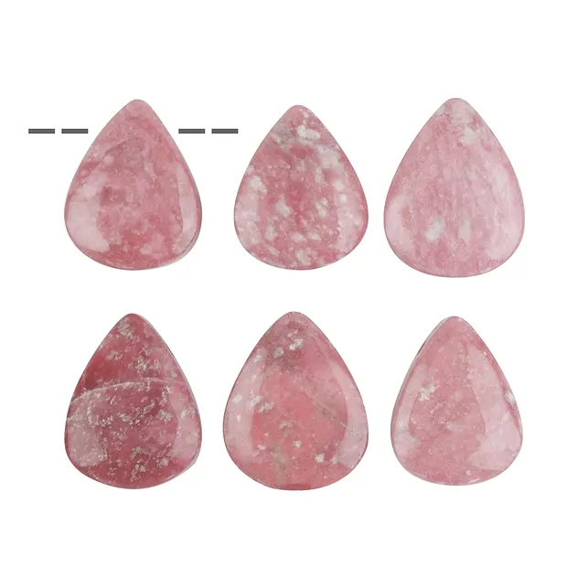 Piedra rodada Thulita perforada | piedras preciosas, piedras curativas y joyería