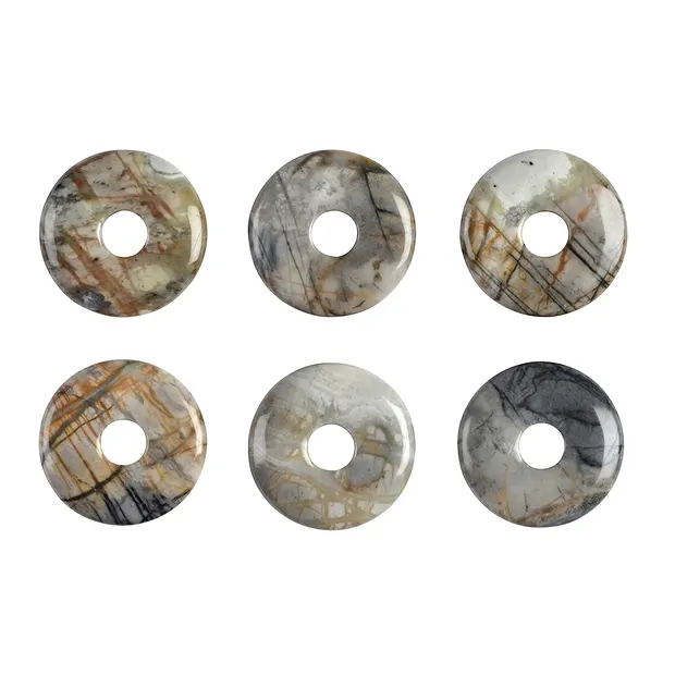 Donut Picasso Marble, 30mm | minerals wholesale - gems, healing stones & jewelry