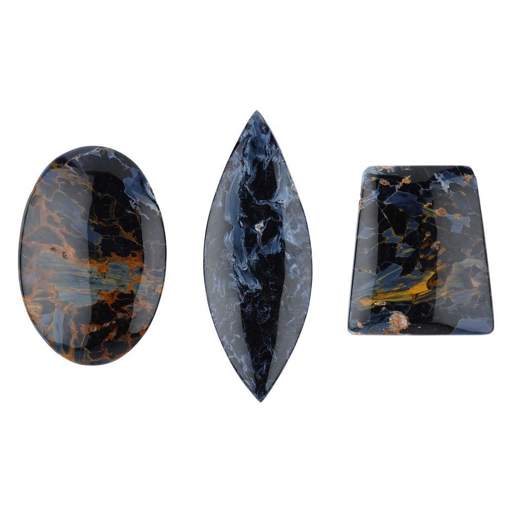 Cabochon Pietersite drilled, 4,8 - 6,0cm | wholesaler gems & healing stones