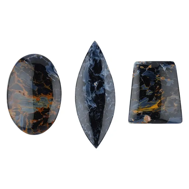 Cabochon di Pietersite forato, 4,8 - 6,0 cm | grossista gemme e pietre curative