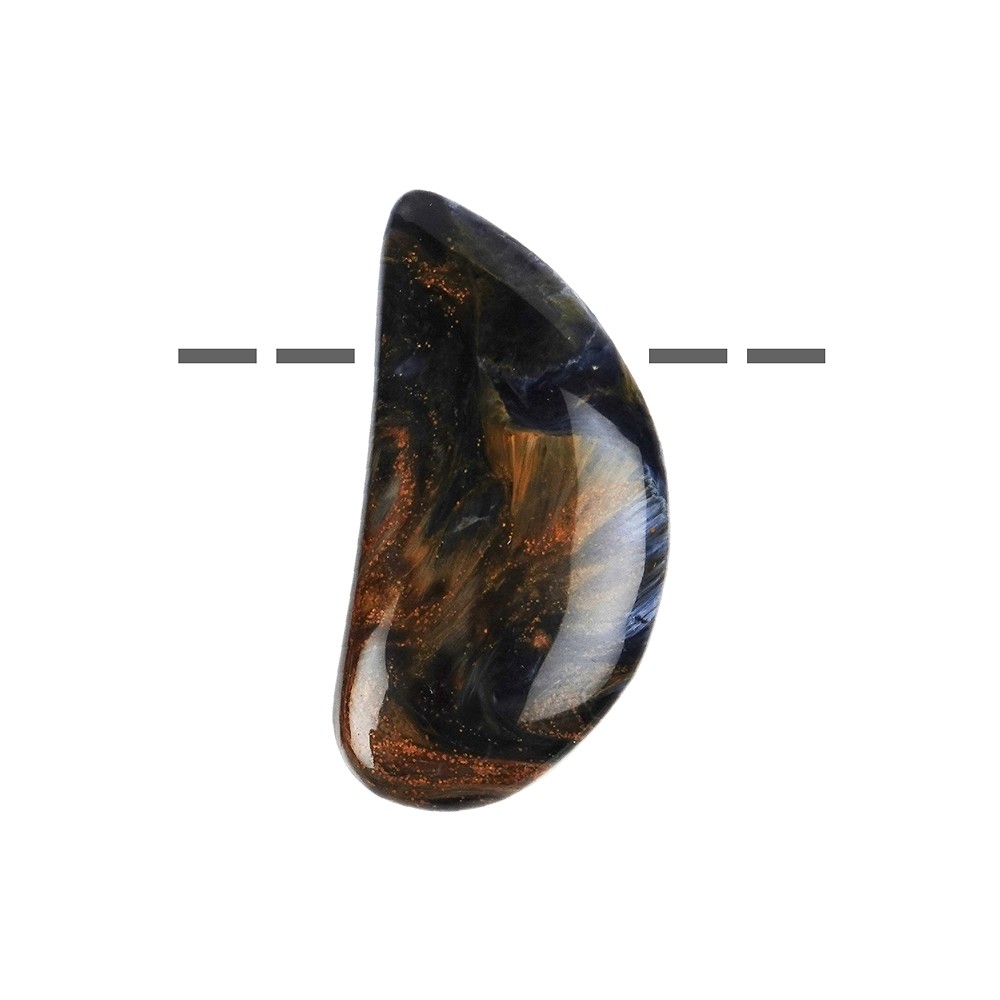 Cabochon Pietersite drilled, 4,0 - 4,5cm | wholesaler gems & healing stones