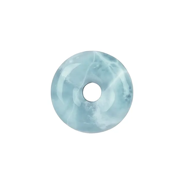Larimar donut, 33-37mm | Schreier piedras preciosas, piedras curativas y joyería