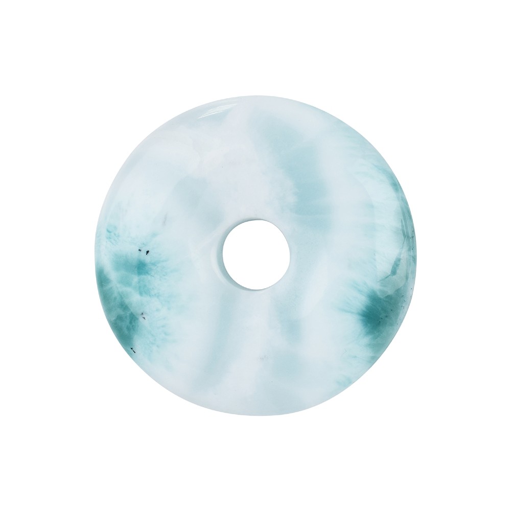 Donut Larimar, 38-42mm | wholesaler - gems, precious & healing stones, jewelry