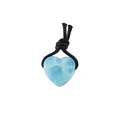 0419690603 Heart Larimar (mini) drilled, 1.5cm | wholesaler gems, healing stones & jewelry