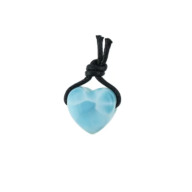 Heart Larimar (mini) drilled, 1.5cm | wholesaler gems, healing stones & jewelry