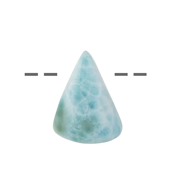 Trommelstein Larimar gebohrt, 3,5 - 4,0cm | GH Edelsteine, Heilsteine & Schmuck