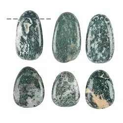 0419893002 Tumbled Stone Tree Agate drilled | wholesaler gems, healing stones & jewelry